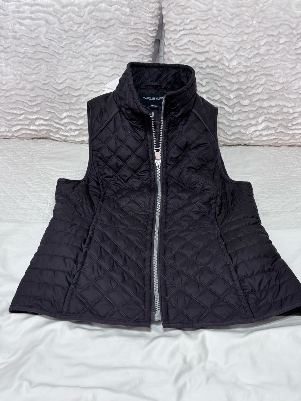 Marc New York Brown Quilted Puffer Vest M